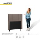 Ver imagem 3 de Cabeceira Cama Box Solteiro Donna 90cm Suede Marrom - Desk Design