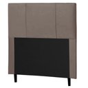 Ver imagem 1 de Cabeceira Cama Box Solteiro Donna 90cm Suede Marrom - Desk Design