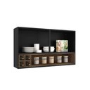 Ver imagem 1 de Armário Aéreo de Cozinha Exclusive Itatiaia 2 Portas e Nicho Garrafeiro