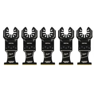 Kit 5 Lâminas Multiuso Milwaukee® Open-lok 1-3/8" com Dentes de Metal 49-25-1505