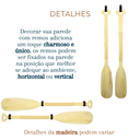 Ver imagem 4 de Remo Decorativo de Pinus para Parede Kit com 2 Remos