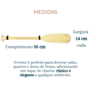 Ver imagem 6 de Remo Decorativo de Pinus para Parede Kit com 2 Remos