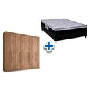 Ver imagem 1 de Cama Box Casal + Colchão Foggia Sogni + Guarda Roupa Master Vip 8.4 Atacama