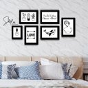 Ver imagem 3 de Quadros Placas Mdf 6mm Sala Quarto Frases 6un 29x20