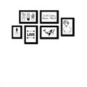Ver imagem 1 de Quadros Placas Mdf 6mm Sala Quarto Frases 6un 29x20