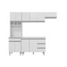 Cozinha Modulada Completa Andreia C/5 Peças 240cm - Ajl Móveis Branco - 1