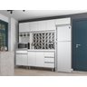Cozinha Modulada Completa Andreia C/5 Peças 240cm - Ajl Móveis Branco - 4