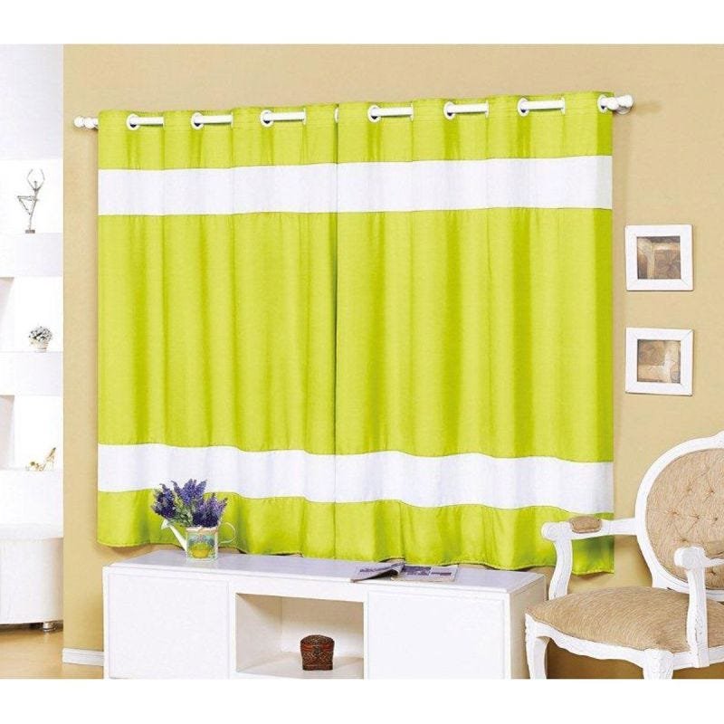 Cortina Gold Amy 3,00m x 2,50m - Tecido Microfibra - Pistache - 1