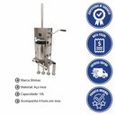 Ver imagem 2 de Embutideira Ensacadeira para Linguiça Brimac Industrial Manual em Aço Inox 10l Emb10