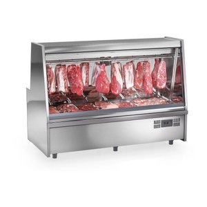 Balcão de Carnes Gats200 Gelopar Expositor de Carnes Inox 2mt 220v