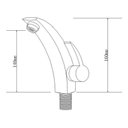 Ver imagem 2 de Torneira Misturador Monocomando Banheiro Baixa 5058 Preto Luuk Young