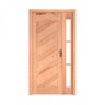 Kit Porta de Madeira 1 Vitrô Esquerda 213cmx120cmx12cm PE26 Esel - 1