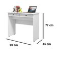 Ver imagem 2 de Mesa de computador branco- 2 gavetas