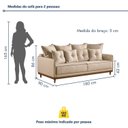 Ver imagem 3 de Sofá 2 Lugares 180cm Base em Madeiras Maciça Athena
