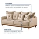 Ver imagem 5 de Sofá 2 Lugares 180cm Base em Madeiras Maciça Athena