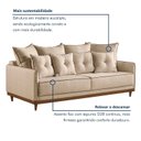 Ver imagem 4 de Sofá 2 Lugares 180cm Base em Madeiras Maciça Athena