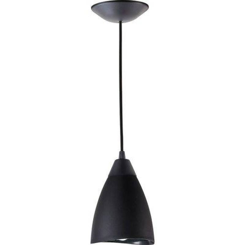 Luminária Pendente Tulipa Joaquina Preto Cabo Preto - Bemplas Luminárias - 1