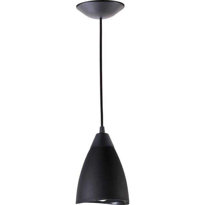 Ver imagem 2 de Luminária Pendente Tulipa Joaquina Preto Cabo Preto - Bemplas Luminárias