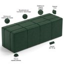 Ver mais imagens de Puff Decorativo Living 160 Cm Roma W01 Couríssimo verde - lyam