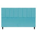 Ver imagem 1 de Cabeceira para Cama Box King Size 195 Cm Classic Suede Azul-turquesa Suede