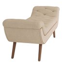 Ver imagem 7 de Puff Recamier Calçadeira 195cm Pés Palito Madeira Venêto P02 Bouclé Bege - Mpozenato