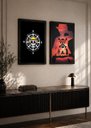Ver imagem 2 de 2 Quadros A3 One Piece Luffy c/ Vidro e Moldura Preta:A3