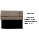 Ver imagem 2 de Cabeceira Estofada Cama Box Casal 140 Cm Ananda Suede Cappuccino