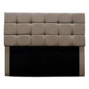 Ver imagem 3 de Cabeceira Estofada Cama Box Casal 140 Cm Ananda Suede Cappuccino