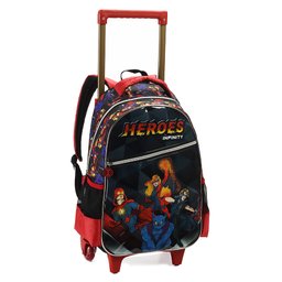 Kit Mochila Rodinhas Infantil Masculino Infinity Heroes Denlex KT1001 - 2