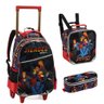 Kit Mochila Rodinhas Infantil Masculino Infinity Heroes Denlex KT1001 - 1