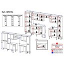 Ver imagem 3 de Armário Cozinha Modulada Completa 329,5cm Pequim Top Multimóveis Mp3754 Preto