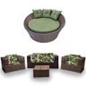 Kit Jardim de Inverno - Chaise Orbit  Verde Bandeira+ Jogo Quadrado com Poltrona Sofá e Mesa Centro  - 1