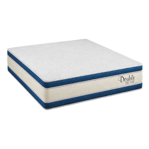 Colchão Queen Sr Life Double Molas Ensacadas Espuma D33 158x198x34cm Branco