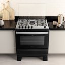 Ver imagem 3 de Fogão Atlas Agile Up 5 Bocas Automático Mesa de Inox Preto Bivolt