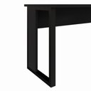 Ver imagem 5 de Escrivaninha em L Industrial 150 cm X 150 cm Escritório Corporativo F5 Office Cor:Preto