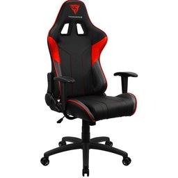 Mesa Para PC Gamer Dark BMG-03 com Cadeira Gamer EC3 ThunderX3 Preto Vermelho - Lyam Decor - 3
