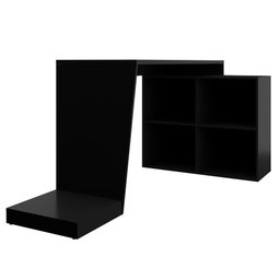 Mesa Para PC Gamer Dark BMG-03 com Cadeira Gamer EC3 ThunderX3 Preto Vermelho - Lyam Decor - 8