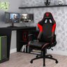 Mesa Para PC Gamer Dark BMG-03 com Cadeira Gamer EC3 ThunderX3 Preto Vermelho - Lyam Decor - 2