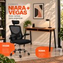 Ver imagem 5 de Conjunto de Escritório Mesa Niara e Cadeira Diretor Vegas Preto
