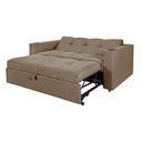 Ver imagem 2 de Sofá Cama Austin Reclinável com Bluetooth Usb e Porta Copos Pompeia Capuccino
