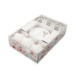Jogo de Xícaras e Pires 12 Peças Premium Flor - 9