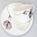 Ver imagem 2 de Jogo de Xícaras e Pires 12 Peças Premium Flor