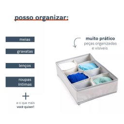 Organizador de Gavetas com 8 Divisórias para Roupas Intimas - 4