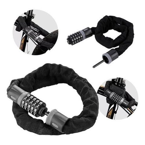 Cadeado Corrente Bicicleta Moto com Senha