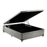 Cama Box Bau Viúva 1,28 X 1,88 X 0,40 Inteiriço Premium Sued Cinza - 1