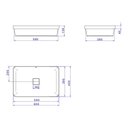 Ver imagem 3 de Cuba Sobrepor Retangular 60cm Branco- L.23060.17