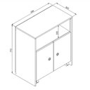 Ver imagem 3 de Balcão Organizador Multiuso Com Mesa