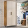 Armario Lavanderia Melissa 2 Pts 2,24m Castanho/off White - 1