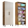 Armario Lavanderia Melissa 2 Pts 2,24m Castanho/off White - 4