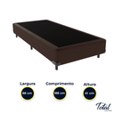 Ver imagem 4 de Cama Box Solteiro Suede Marrom